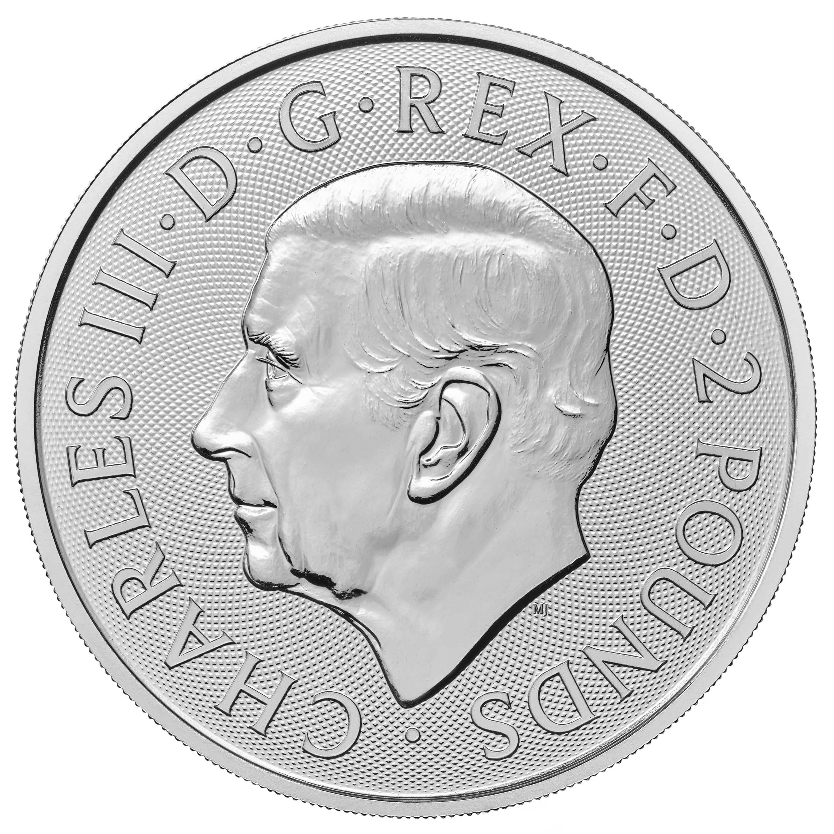 Moneda de Plata Britannia KCIII 2024 1 oz reverse